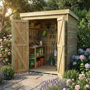 Armoire XXL THEOFIL 156 cm | Abri de jardin bois PEFC
