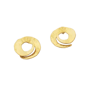 Boucles d'oreilles Arthus-Bertrand en or jaune.