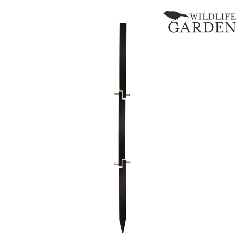 Poteau en bois Wildlife Garden 120 cm en 3 parties - Poteau pour nichoir à oiseaux ou abri à insectes – Image 3